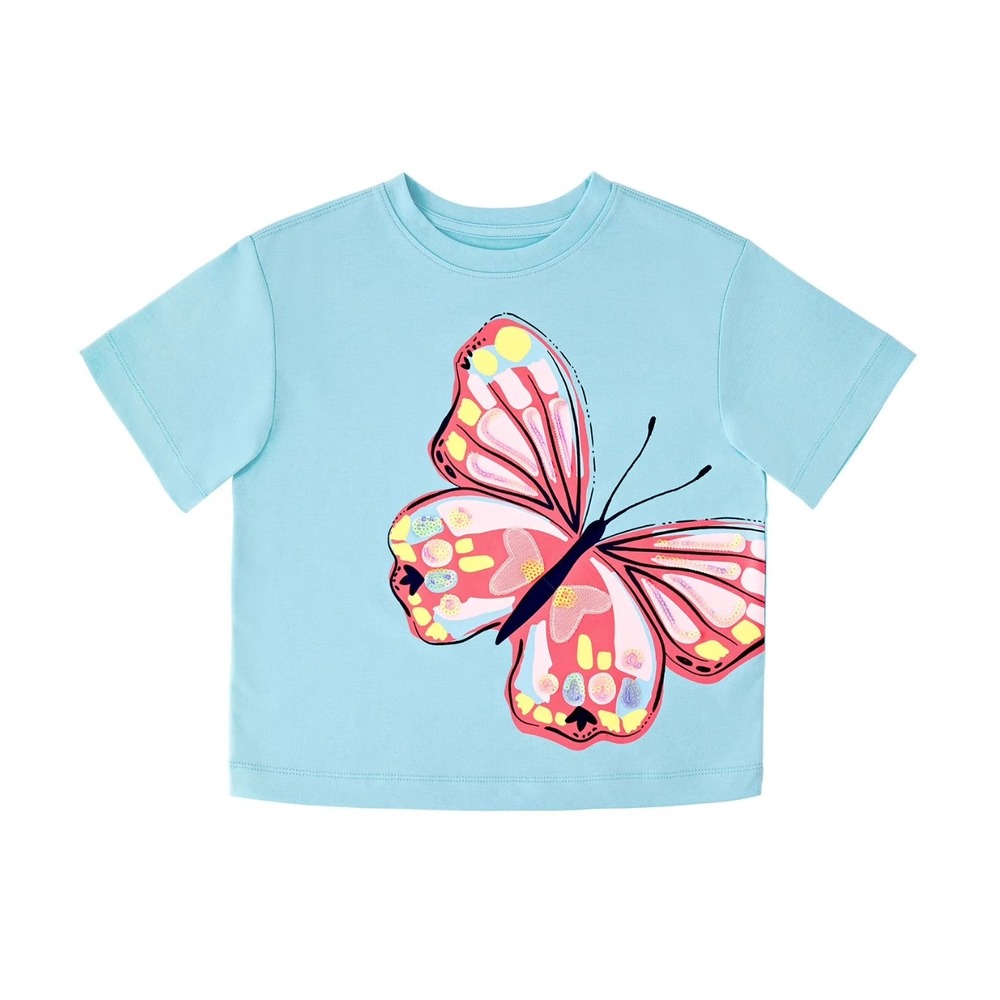 Member's Mark Girls Butterfly Sequin Graphic Tee - XL (14/16)